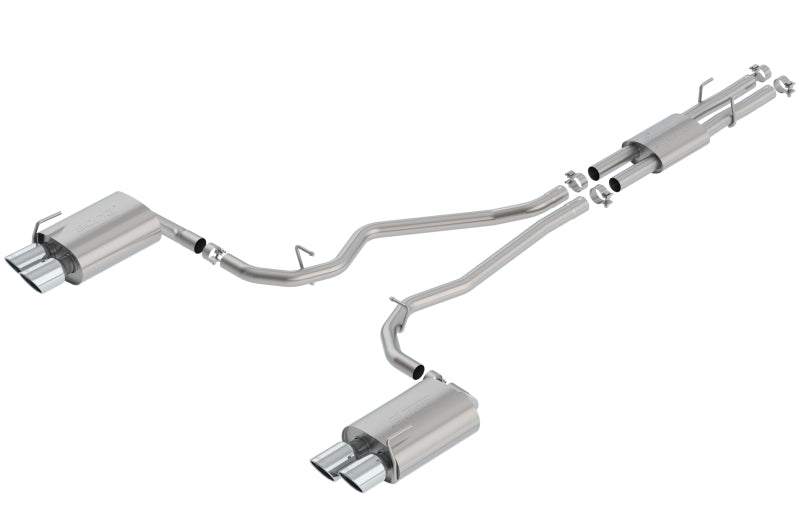 Borla ATAK Cat-Back Exhaust - Ford Explorer, Lincoln Aviator 2020-2023 - Chrome Tips