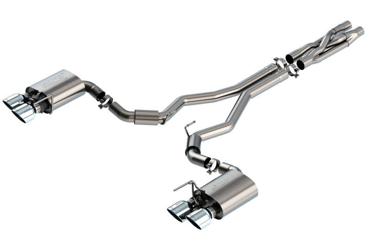 Borla ATAK Cat-Back Exhaust - Ford Mustang 2020-2022 - Chrome Tips