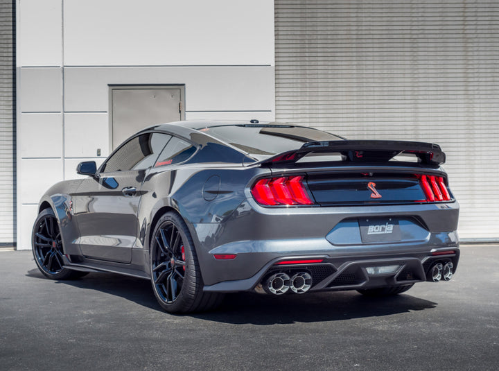 Borla ATAK Cat-Back Exhaust - Ford Mustang 2020-2022 - Carbon Fiber Tips, view 2