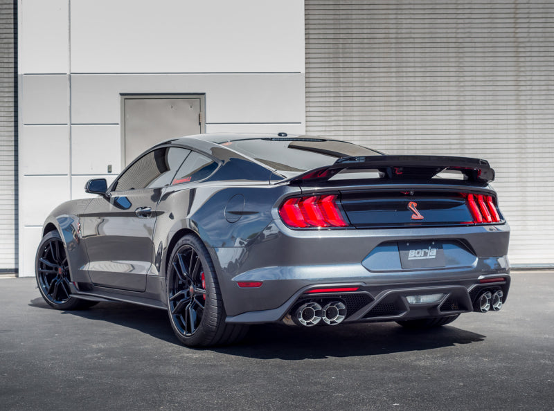 Borla ATAK Cat-Back Exhaust - Ford Mustang 2020-2022 - Carbon Fiber Tips, view 2