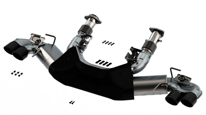 Borla ATAK Cat-Back Exhaust - Chevrolet Corvette 2020-2025 - Black Chrome Tips, view 4