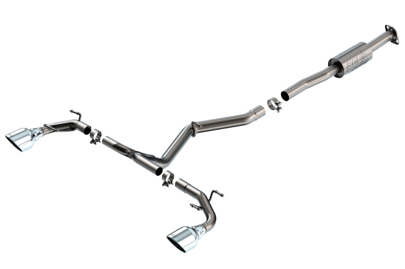 Borla ATAK Cat-Back Exhaust - Subaru BRZ, Toyota GR86 2022-2025 - Chrome Tips