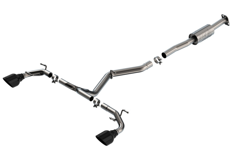 Borla ATAK Cat-Back Exhaust - Subaru BRZ, Toyota GR86 2022-2025 - Black Chrome Tips