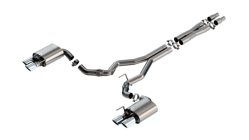 Borla ATAK Cat-Back Exhaust - Ford Mustang 2024-2025 - Chrome Tips