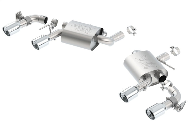 Borla ATAK Rear-Section Exhaust - Chevrolet Camaro SS 6.2L V8 2016-2024 - Quad Polished Tips w/ Dual Mode Valves