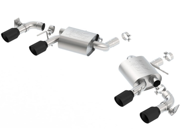 Borla ATAK Rear-Section Exhaust - Chevrolet Camaro SS 6.2L V8 2016-2024 - Ceramic Black Tips w/ Dual Mode Valves