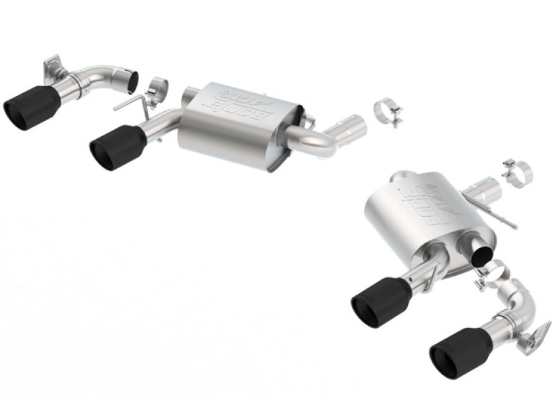 Borla ATAK Rear-Section Exhaust - Chevrolet Camaro SS 6.2L V8 2016-2024 - Ceramic Black Tips w/ Dual Mode Valves