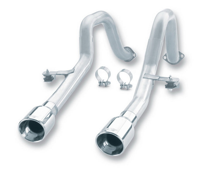 Borla Cat-Back Exhaust - Chevrolet Corvette C5 5.7L 1997-2004 - Polished Tips Off-Road, view 2