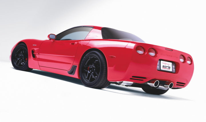 Borla Cat-Back Exhaust - Chevrolet Corvette C5 5.7L 1997-2004 - Polished Tips Off-Road, view 3
