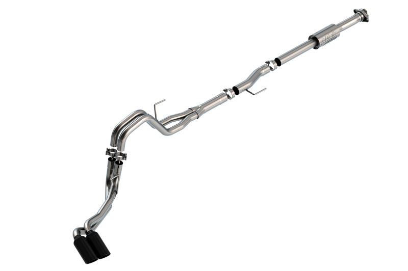 Borla Cat-Back Exhaust - Ford F-150 2021-2025 - Black Chrome Tips