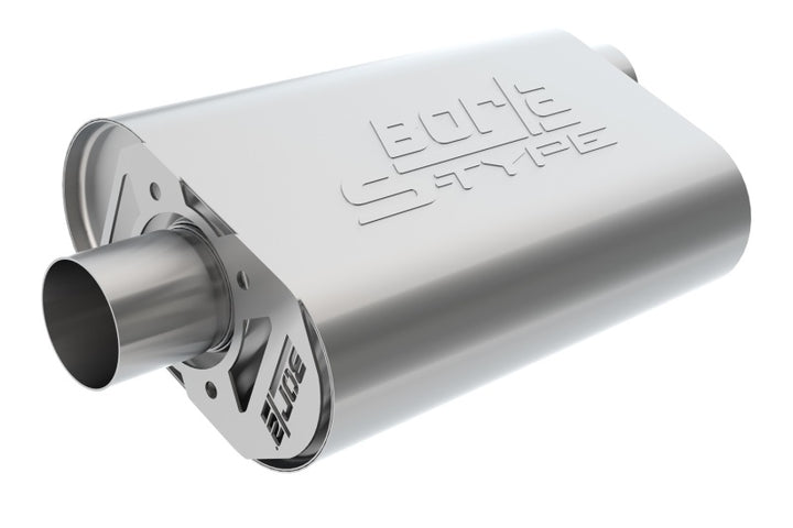 Borla CrateMuffler - SBC Hot, 3.0in Offset/Center Inlet, view 2