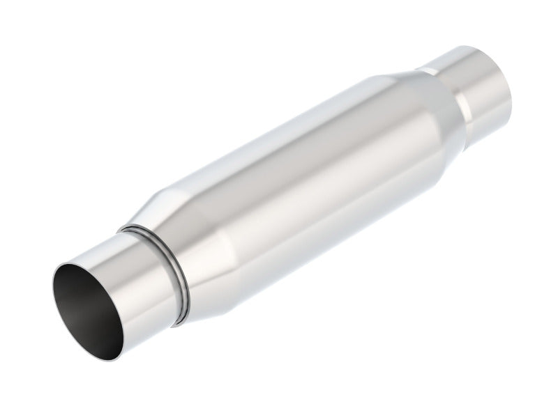 Borla CrateMuffler Resonator - 2.5in Center/Center - 4in Round x 10in Body