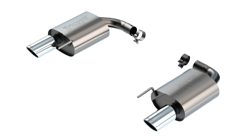 Borla S-Type Axle-Back Exhaust - Ford Mustang EcoBoost 2.3L 2024-2025 - Bright Chrome Tips