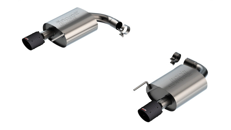Borla S-Type Axle-Back Exhaust - Ford Mustang EcoBoost 2.3L 2024-2025 - Carbon Fiber Tips