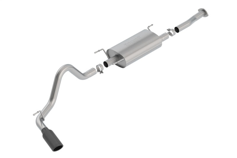 Borla S-Type Cat-Back Exhaust - Toyota Tacoma 2016-2023 Black Chrome Tip