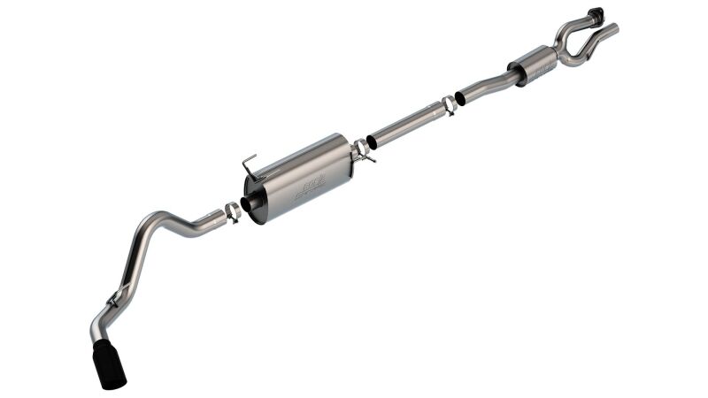 Borla S-Type Cat-Back Exhaust - Ford F-250 Super Duty / F-350 Super Duty 2020-2025 - Black Tips
