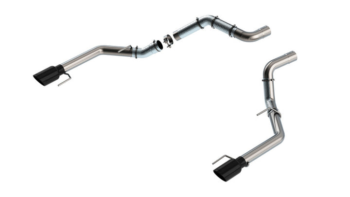 Borla Tailpipe Kit 3in / 4.5in Tip - Ford F-150 Raptor 2021-2023 - Black Chrome