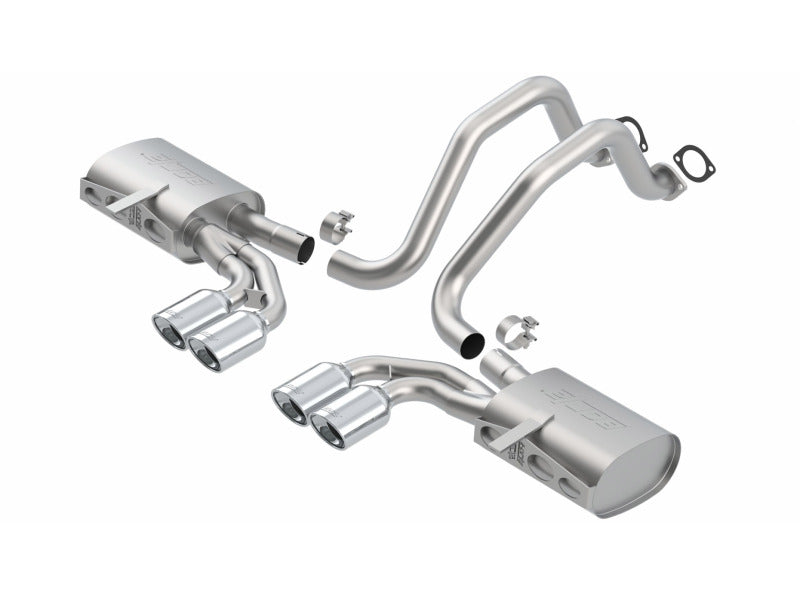 Borla Touring Cat-Back Exhaust - Chevrolet Corvette 1997-2004