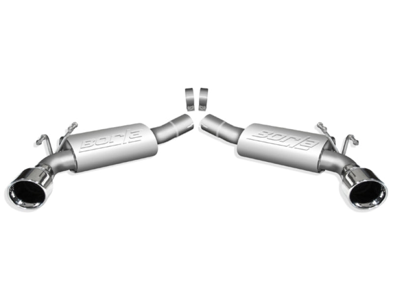 Borla Touring Rear-Section Exhaust - Chevrolet Camaro SS 6.2L V8 2010-2013 - Polished Tips without GFX