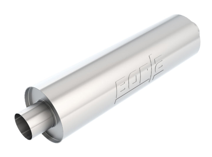 Borla Turbo XL Universal Muffler - 3in Center/Center Round - 6.75in Dia x 24in - Un-Notched