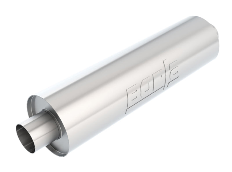 Borla Turbo XL Universal Muffler - 3in Center/Center Round - 6.75in Dia x 24in - Un-Notched