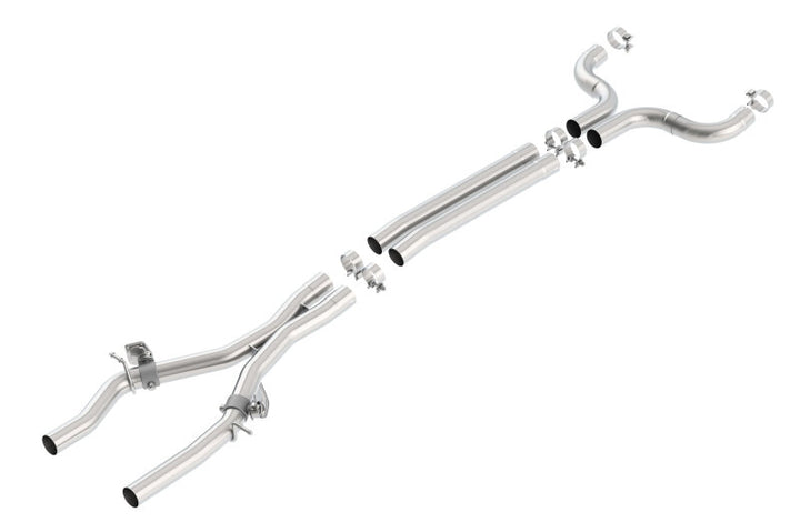 Borla X-Pipe with Mid-Pipes (AFM Valves) - Chevrolet Camaro SS 2016-2024 6.2L V8 - 2.75 inch