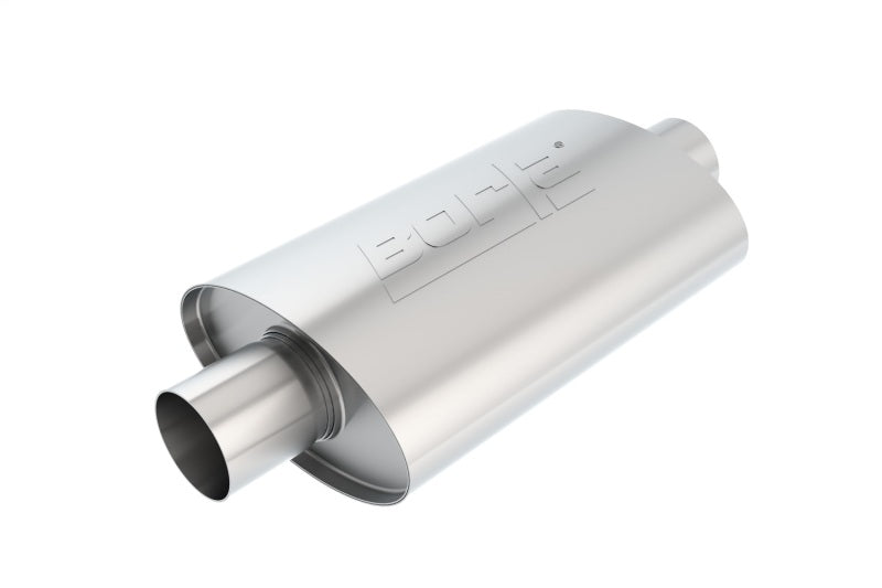 Borla XR-1 Sportsman Racing Muffler - 2.5in Center/Center Oval - 12in Body