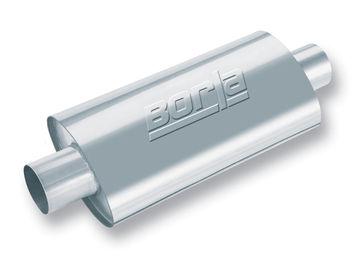 Borla XR-1 Sportsman Racing Muffler - 2.5in Center/Center Oval - 16in Body