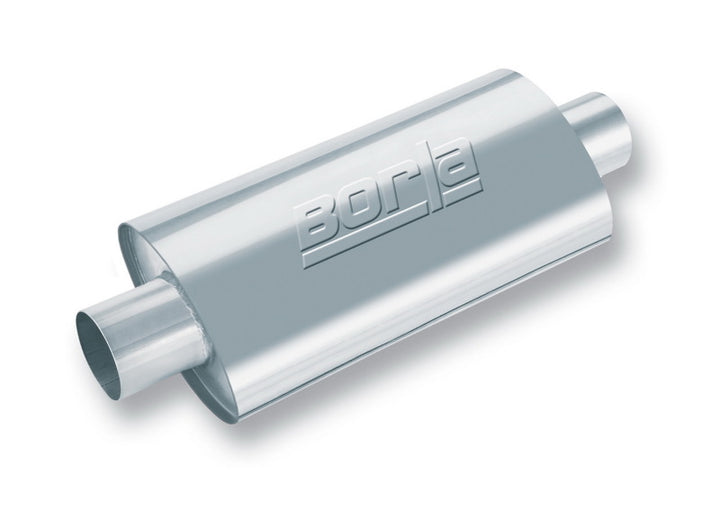Borla XR-1 Sportsman Racing Muffler - 4in Center/Center Oval - 12in Body