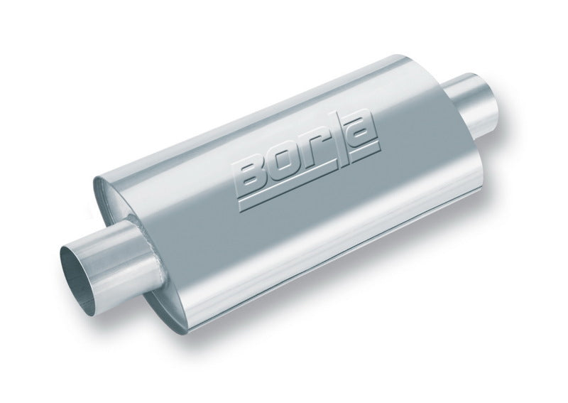 Borla XR-1 Sportsman Racing Muffler - 4in Center/Center Oval - 12in Body