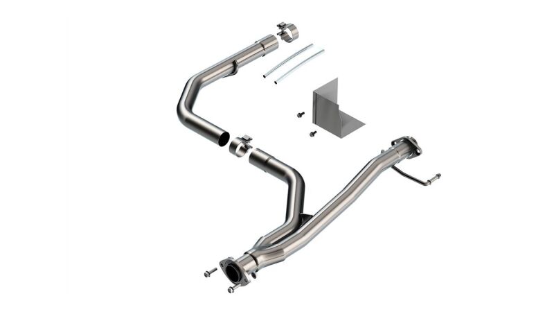 Borla Y-Pipe - Toyota Tacoma 2016-2023 3.5L V6 - High-Clearance, T-304 Stainless Brushed