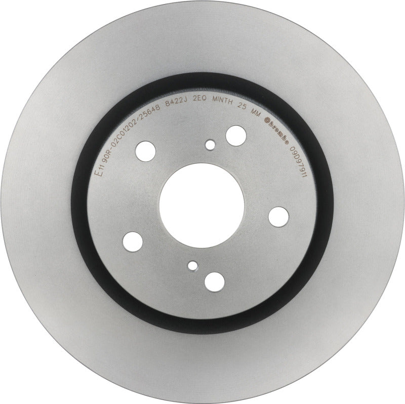 Brembo OE UV-Coated Rear Brake Rotor - Lexus ES/UX, Toyota Camry/RAV4/Avalon 2018-2025