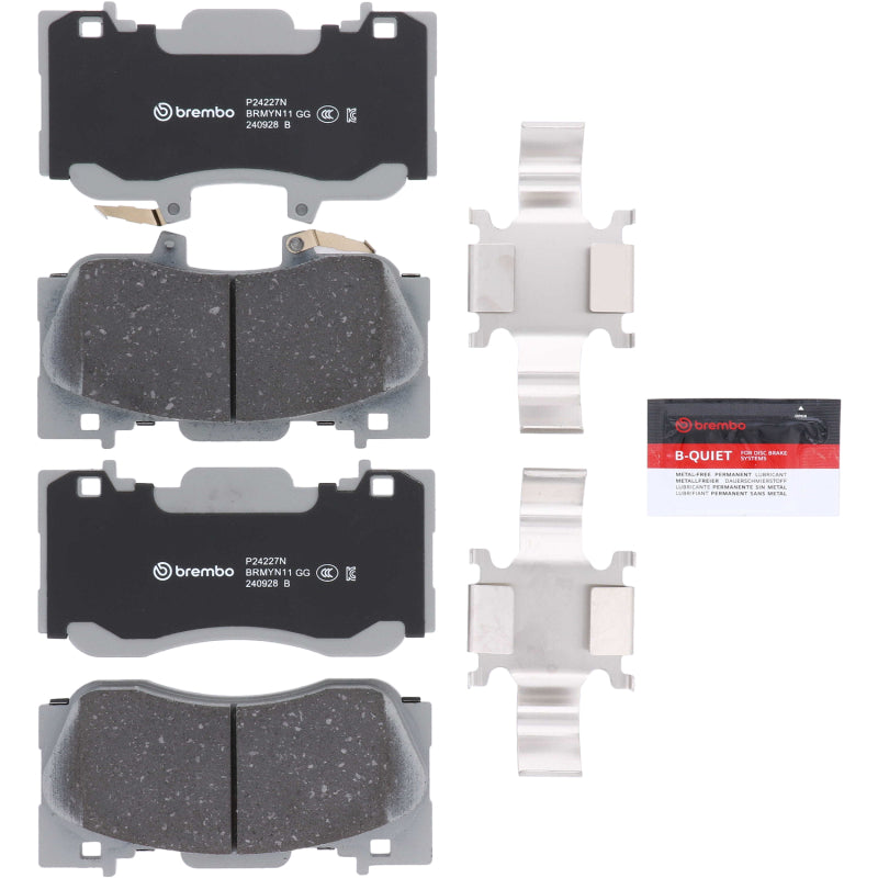 Brembo Premium NAO Ceramic Front Brake Pads - Ford Mustang GT/EcoBoost 2015-2022