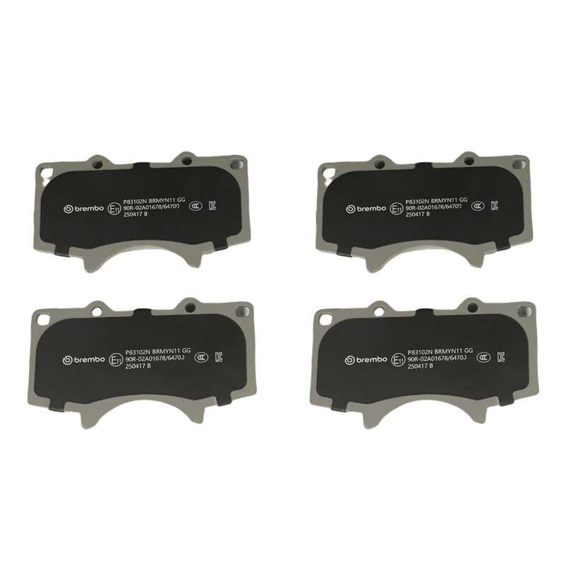 Brembo Premium NAO Ceramic Front Brake Pads - Toyota 4Runner / Tacoma / Lexus GX 2000-2024, view 4