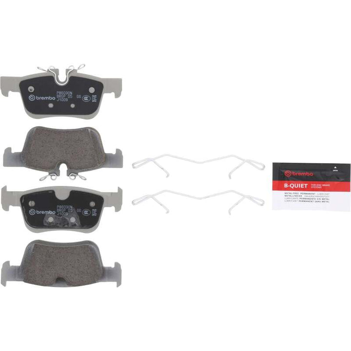 Brembo Premium NAO Ceramic Rear Brake Pads - Volvo SPA (XC60/S60/V90) 2017-2025, view 2