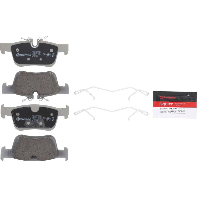 Brembo Premium NAO Ceramic Rear Brake Pads - Volvo SPA (XC60/S60/V90) 2017-2025, view 2