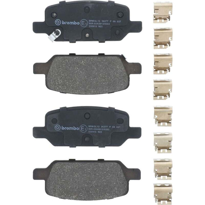 Brembo PRIME Rear Brake Pad Set 133x16x49 - Tesla Model 3 / Model Y 2017-2021 - Low-Met, view 19