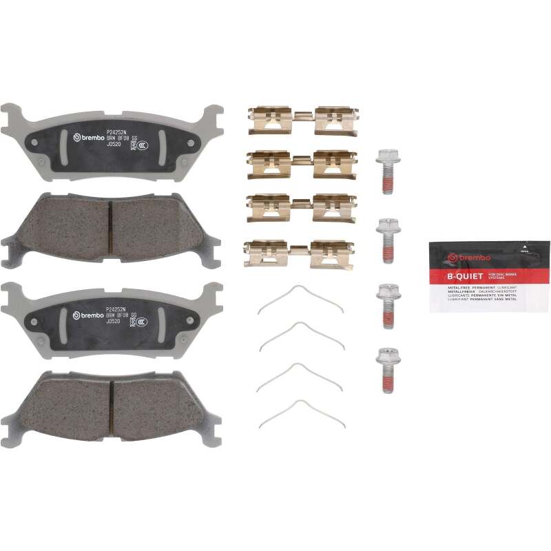 Brembo PRIME Rear Brake Pad Set 149x17x52 - Ford F-150 / Expedition / F-150 Lightning / Bronco / Lincoln Navigator 2021-2025 - Ceramic, view 3