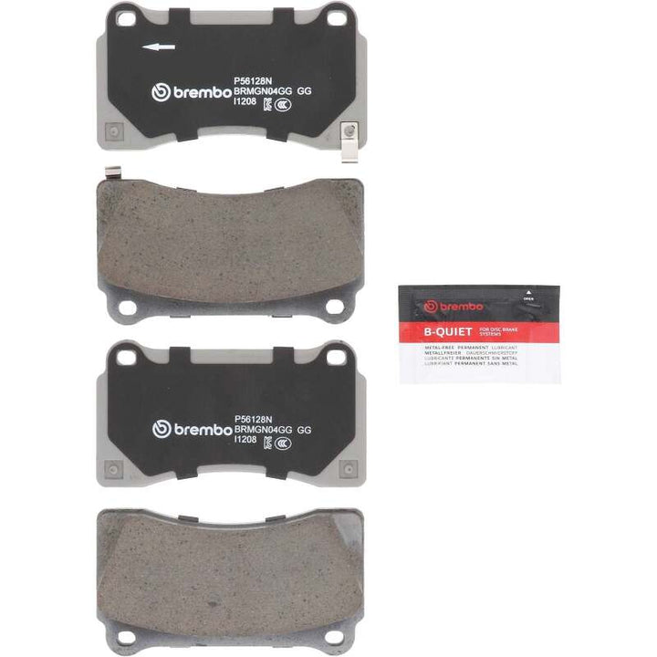 Brembo PRIME Rear Brake Pad Set FMSI D1383 - Nissan GT-R 2009-2024 - Ceramic, view 2