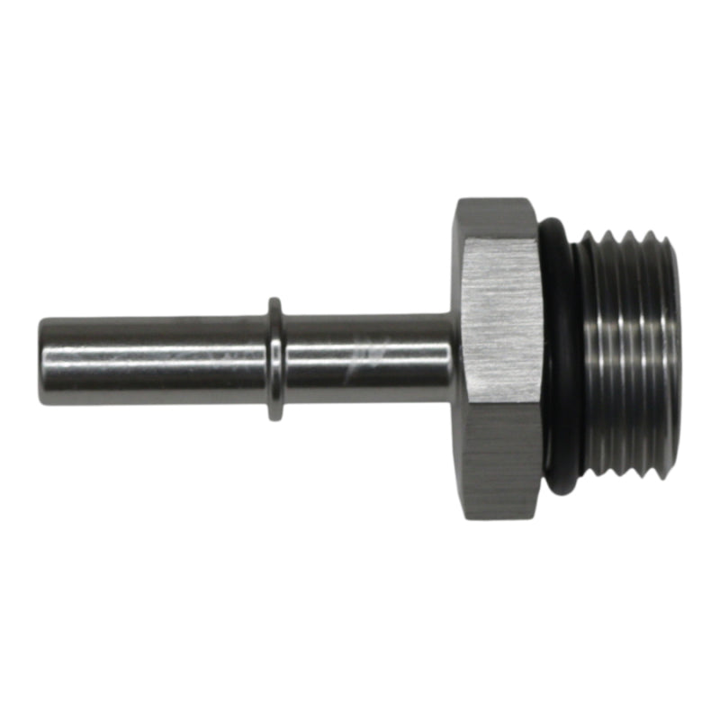 DeatschWerks 10AN ORB Male to 5/16in Male EFI Quick Connect Adapter Anodized DW Titanium