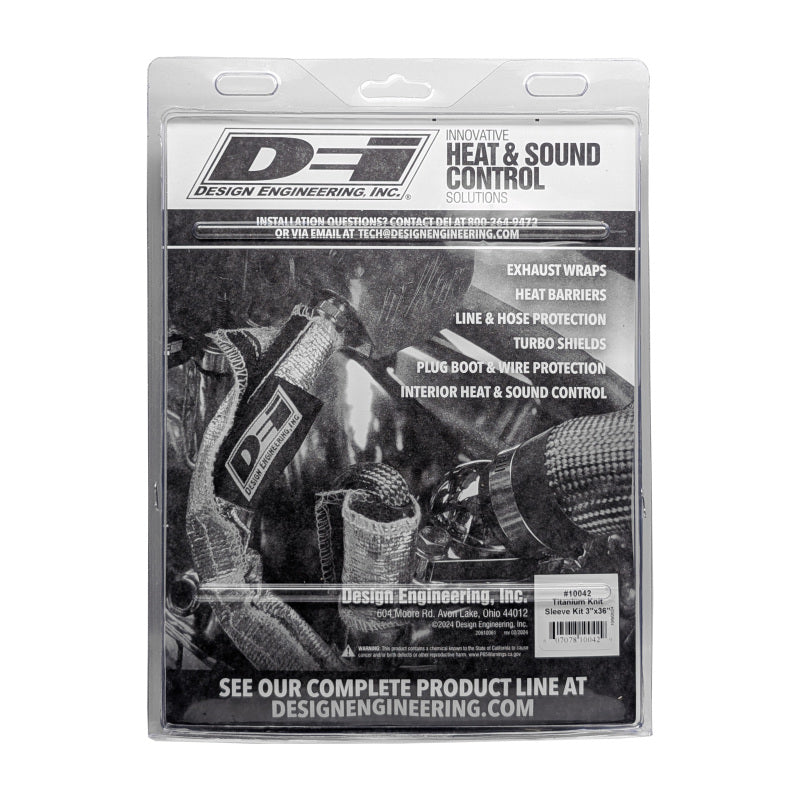 DEI Titanium Knit Exhaust Sleeve 3in x 36in