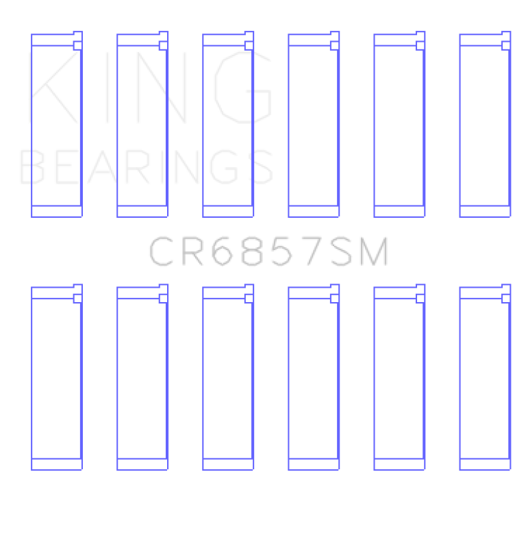 King Engine Bearings Chrysler Pentastar 3.6L ERB V6 Connecting Rod Bearing Set Size STD