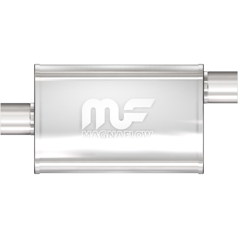 MagnaFlow Performance Exhaust Muffler - Stainless Steel 14X4X9 2.5 O/C - Fits Chevy S10, GMC Sonoma, Toyota Tacoma