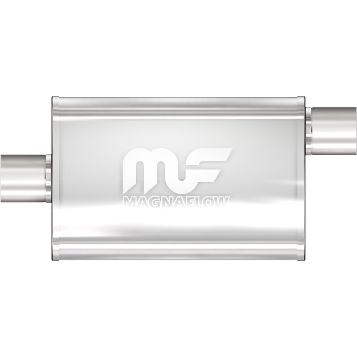 MagnaFlow Performance Exhaust Muffler - Stainless Steel 14X4X9 2.5 O/C - Fits Chevy S10, GMC Sonoma, Toyota Tacoma