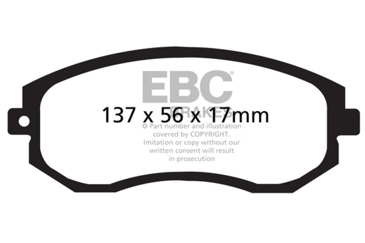 EBC Greenstuff Front Brake Pads for 12+ Scion FR-S and 13-20 Subaru BRZ Models - OneFastShop
