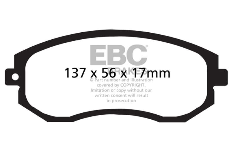 EBC Yellowstuff Front Brake Pads for 2013-2016 Scion FR-S - OneFastShop