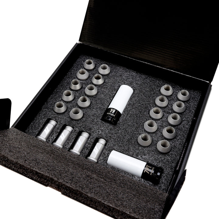 Mishimoto Steel Locking Lug Nuts M14x1.5 (24 Pack) Black - OneFastShop