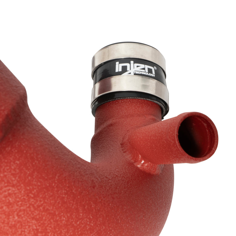 Injen Short Ram Air Intake Wrinkle Red for 18-20 Kia Stinger 3.3L Twin Turbo