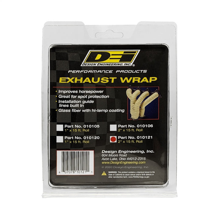 DEI Exhaust Wrap 2in x 15ft - Black.