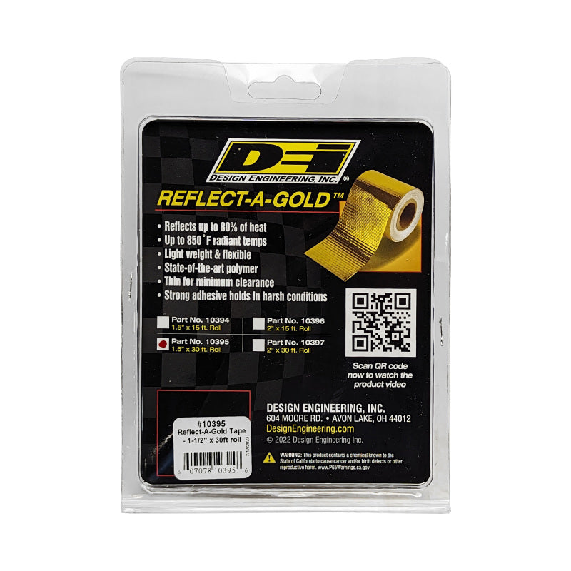 DEI Reflect-A-GOLD Heat Shielding Tape Roll 1-1/2in x 30ft - Vehicle Compatibility: N/A - OneFastShop
